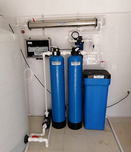 Equipo de purificación de agua para despachador automatico de agua