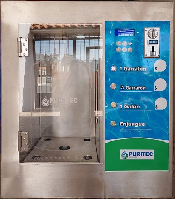 despachador vending de agua